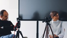 Livestream-Setup für die Podiumsdiskussion