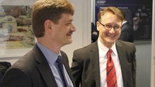 Beiratsmitglied Prof. Fasoulas und Co-Sprecher Prof. Mohr