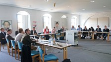 Aufmerksame Zuhörer - die Mitglieder der Graduiertenkollegs