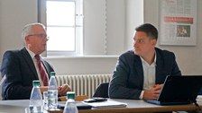 Betreuer Peter Schegner und Dominik Möst