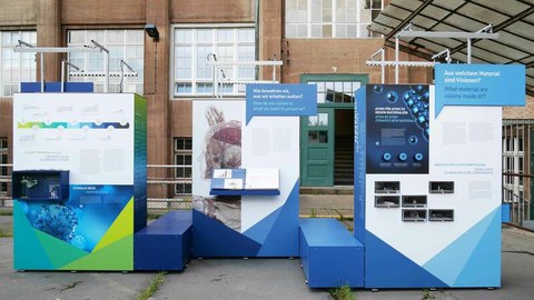 Ausstellung im Innenhof der Technischen Sammlungen Dresden