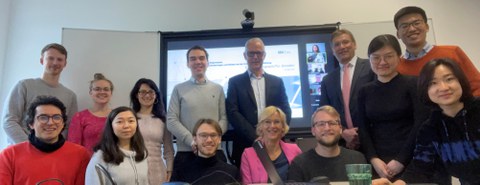 Mitglieder des Graduioertenkollegs mit Herrn Ulrich Weitz