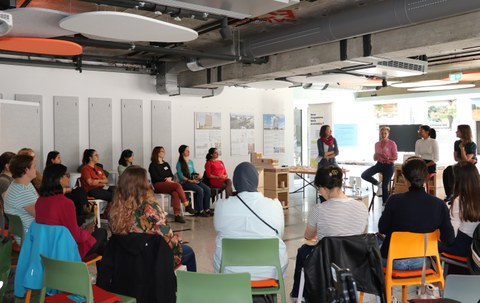 Die internationalen Teilnehmerinnen des Tuesday Expert Talk