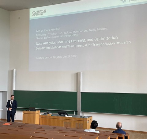 Professor Kerschke während seiner Antrittsvorlesung