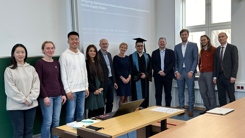 Gruppenfoto nach der Verteidigung von Hani Shahmoradimoghadam