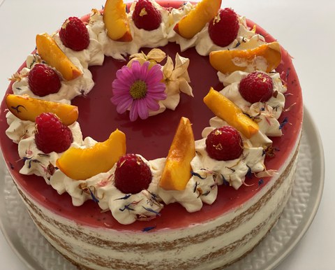 Bild der Torte die Verena Zapf mitgebracht hat