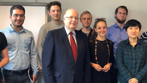 Professor Lund zu Besuch beim Kolleg