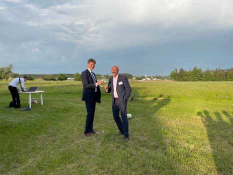 Professor Fasoulas mit Professor Hurtado