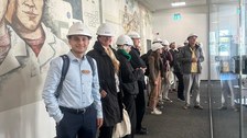 Die Teilnehmenden der Autumn School bei der Exkursion zum Innovation Power Plant 