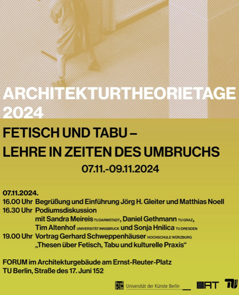 Programm Architekturtheorietage 2024