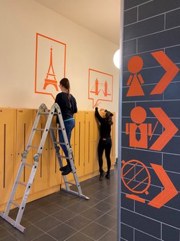 "Tape Art 4" - in the making