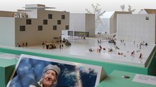 Bild vom Modell auf der MS Wissenschaft