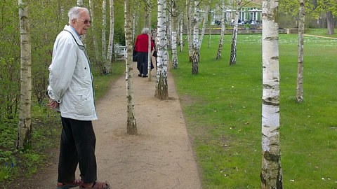 Foto von Harri Günther im Garten Liebermann