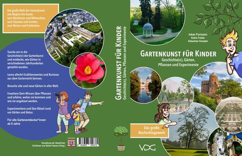 Foto zeigt das Coverbild eines Kinderbuches zur Gartenkunst. 