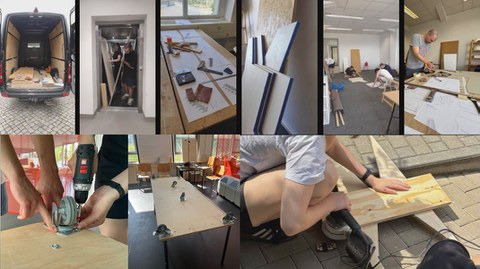 Fotos des Bauprozesses