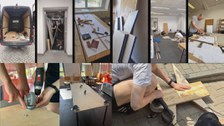 Fotos des Bauprozesses