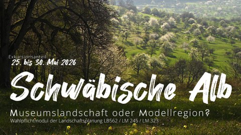 Bild mit einer Streuobstwiese zur Exkursion zur Schwäbischen Alb vom 25.-30. Mai 2026