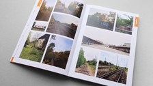Foto von Seite mit Fotos vom Entwurfsort