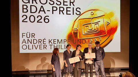 Großer BDA-Preis 2026 für Atelier Kempe Thill
