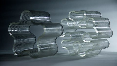 3D-gedrucktes Glas