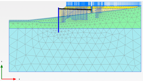 Abb. 4: FE-Modell mit generiertem Netz