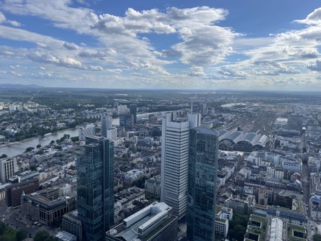Frankfurt Main von oben 