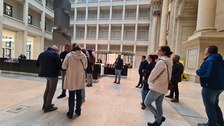 Gruppe von Mitarbeitern des IBB im Humboldtforum in Berlin.