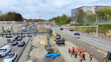 Autobahnbaustelle