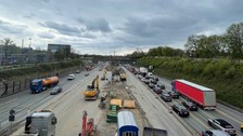 Straßenbaustelle
