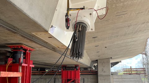 Brückenbaustelle