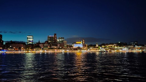 Abendstimmung im Hamburger Hafen