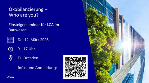 Bewerbung des Seminares für Ökobilanzierung am 12.03.2026