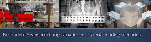 Grafik zeigt eine Collage zum Thema Besondere Belastungsszenarien