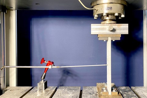 Experimental setup for initial tests to investigate stability behaviour