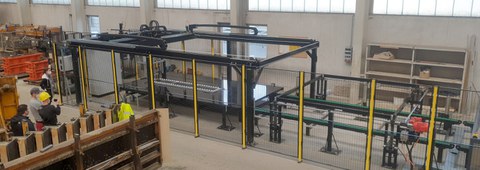 Forschungsanlage im Betonfertigteilwerk