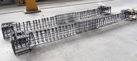 Reinforcement cages of the beam specimens