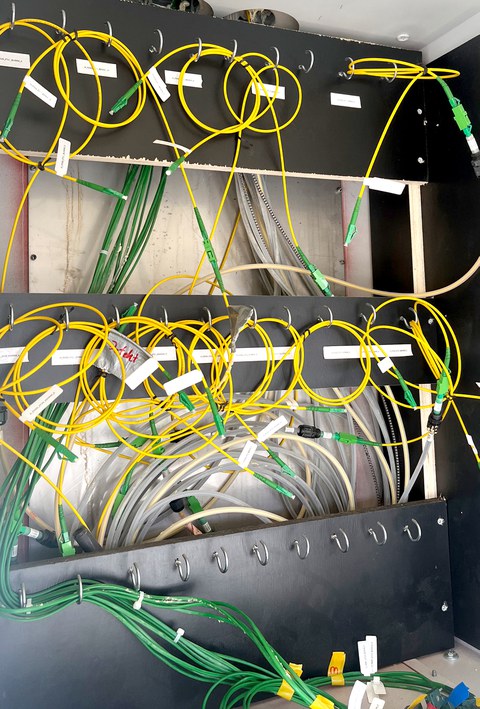 Glimpse into the DFOS switch cabinet