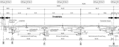 Abbildung 1 Längsschnitt der Strombrücke