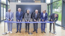 Foto zeigt IMporessionen vom Bau des Carbonbetonhauses CUBE in Dresden