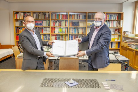 Foto zeigt IMporessionen vom Bau des Carbonbetonhauses CUBE in Dresden