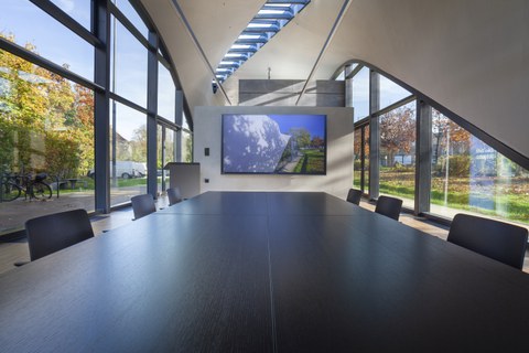 Foto zeigt IMporessionen vom Bau des Carbonbetonhauses CUBE in Dresden