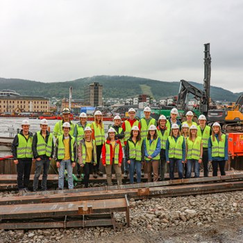 Foto zeigt ein Gruppenbild der Exkursionsgruppe