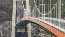 Foto zeigt die Hardangerbrücke