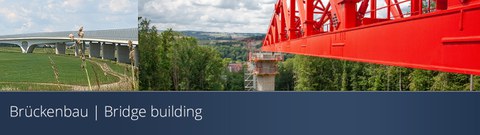 Grafik zeigt Bilder zum Thema Brückenbau