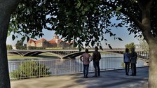 Eine 3D-Visualisierung des Gewinnenentwurfes "Plan C" zur Gestaltung einer „ressourceneffizienten Elbquerung am Beispiel der Carolabrücke