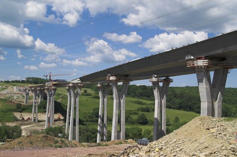 Ansicht Neubau Nesseltalbrücke