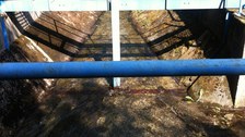 Trapezoidal channel of the field testing facility
