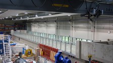 Hochleistungsrinne im Bau