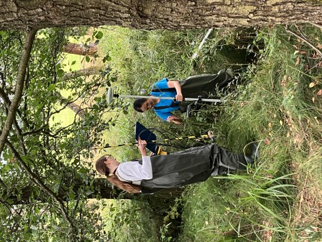 Conducting Hydraulic Measurements (Water Depths and Flow Velocities) on the Lisci potok