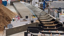 Modellierung der Hochwasserentlastungsanlage im physikalischen Modell